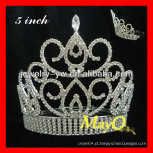 Coroas e tiaras reais elegantes do diamante, coroas e tiaras pageant por atacado, coroas da princesa para meninas
